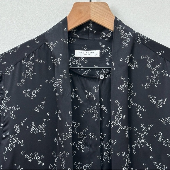 Equipment Black Floral Dress - Picture 2 of 10